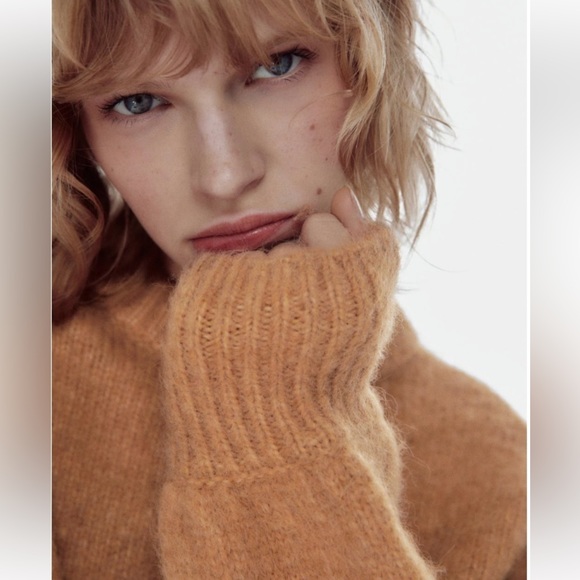 ZARA CROPPED KNIT SWEATER - Picture 5 of 7